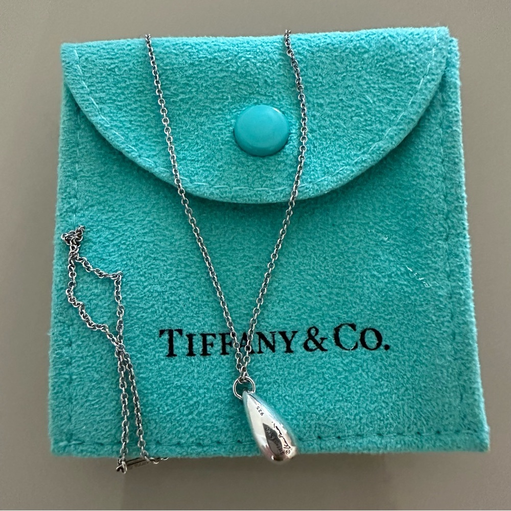 Tiffany & Co. Silver Teardrop Necklace